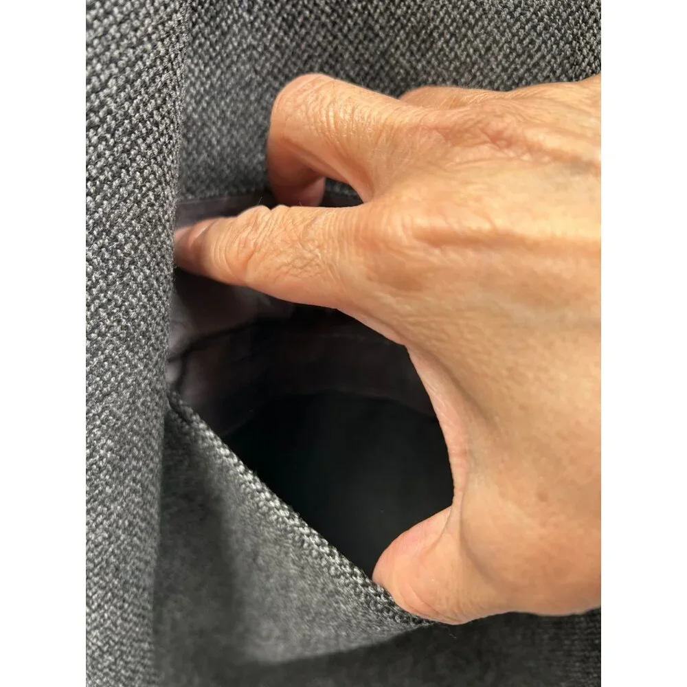 Brooks‎ Brothers Blazer Mens 42R Gray Wool Herringbone Made in Italy Fall/Winter